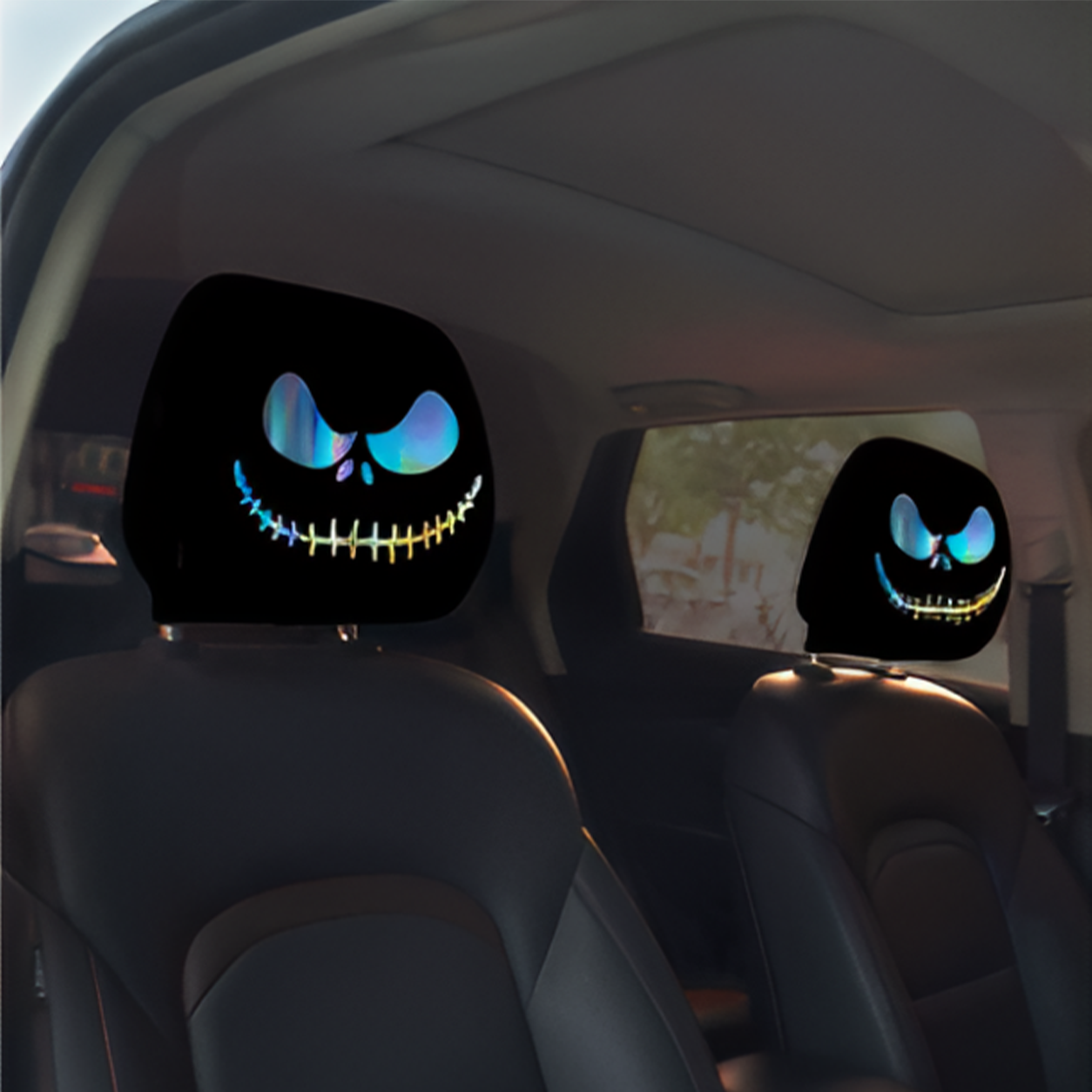 ๐ฅSummer Promotion 55% OFF๐ฅ๐ Funny Cartoon Car Headrest Covers โ 2PCS Universal Fit ๐
