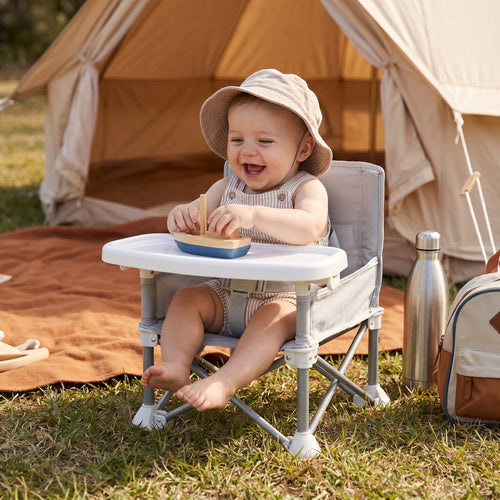 🔥 50% OFF Today – Foldable Baby Camping Chair with Tray for On the Go