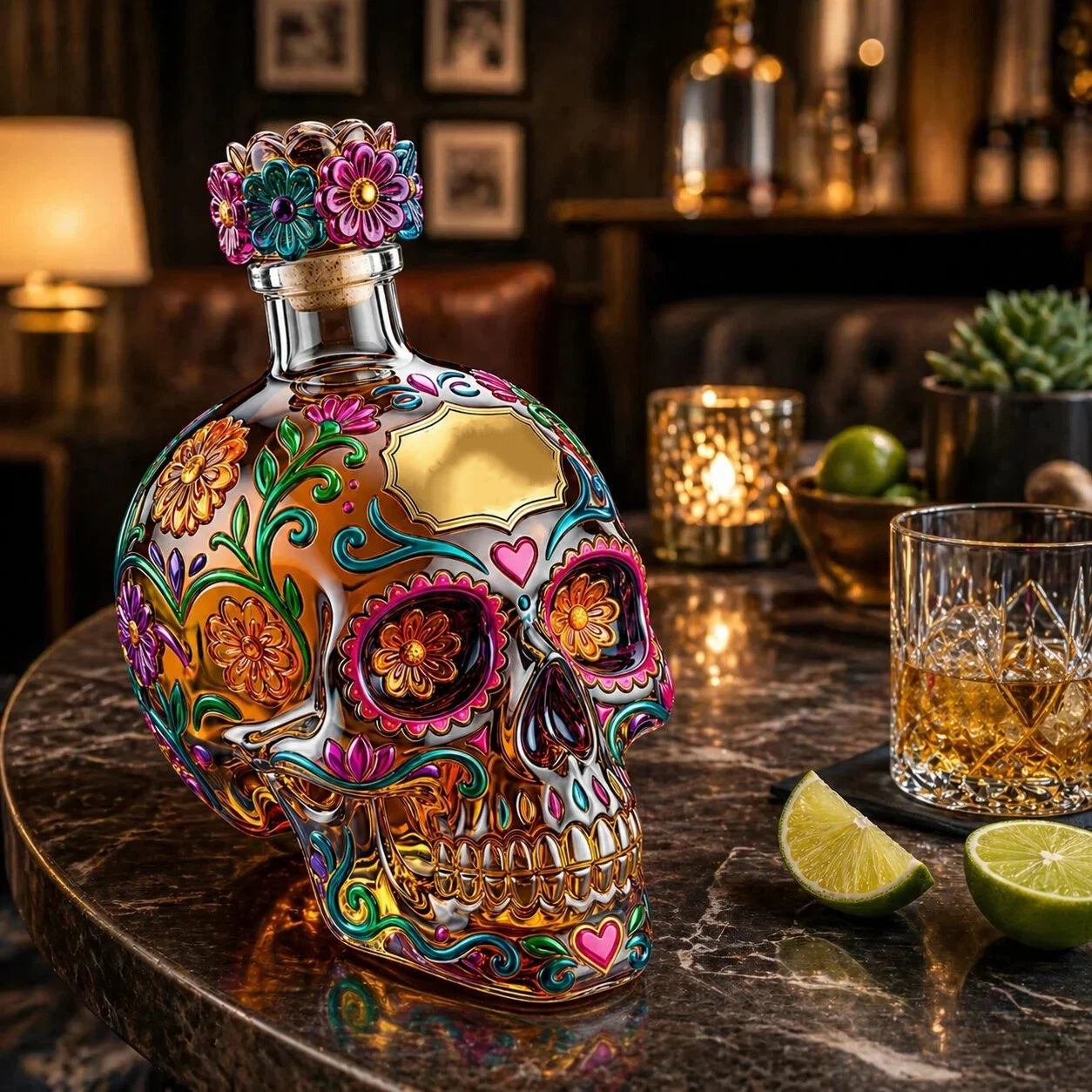 ⚡Hot Sales 49% OFF🔥Day of the Dead Limited Edition Tequila Bottle