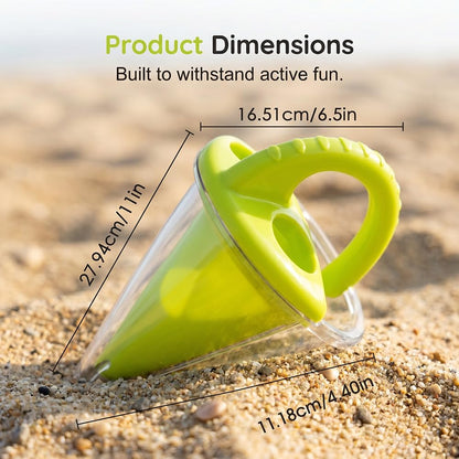 HABA Spilling Funnel XXL with Sifting Shovel - Ultimate Sand & Water Mixing STEM Learning Activity, Kids Beach Toys & Kids Outdoor Toys for 3+