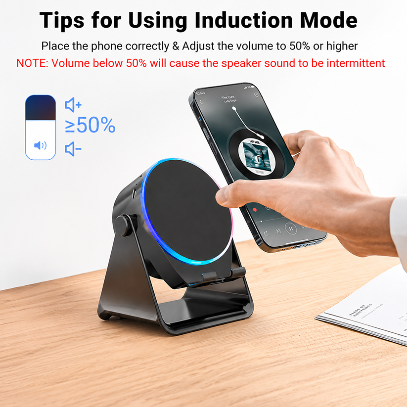 🔥HOT SALE 55% OFF📱5-in-1 Wireless Speaker Phone Stand with Power Bank