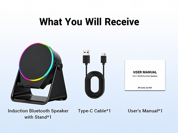 🔥HOT SALE 55% OFF📱5-in-1 Wireless Speaker Phone Stand with Power Bank