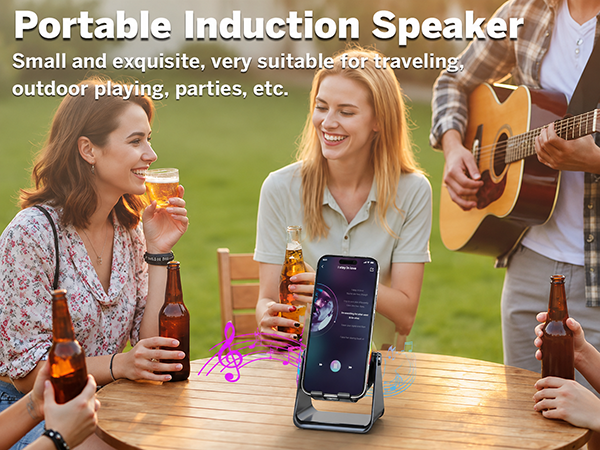 🔥HOT SALE 55% OFF📱5-in-1 Wireless Speaker Phone Stand with Power Bank