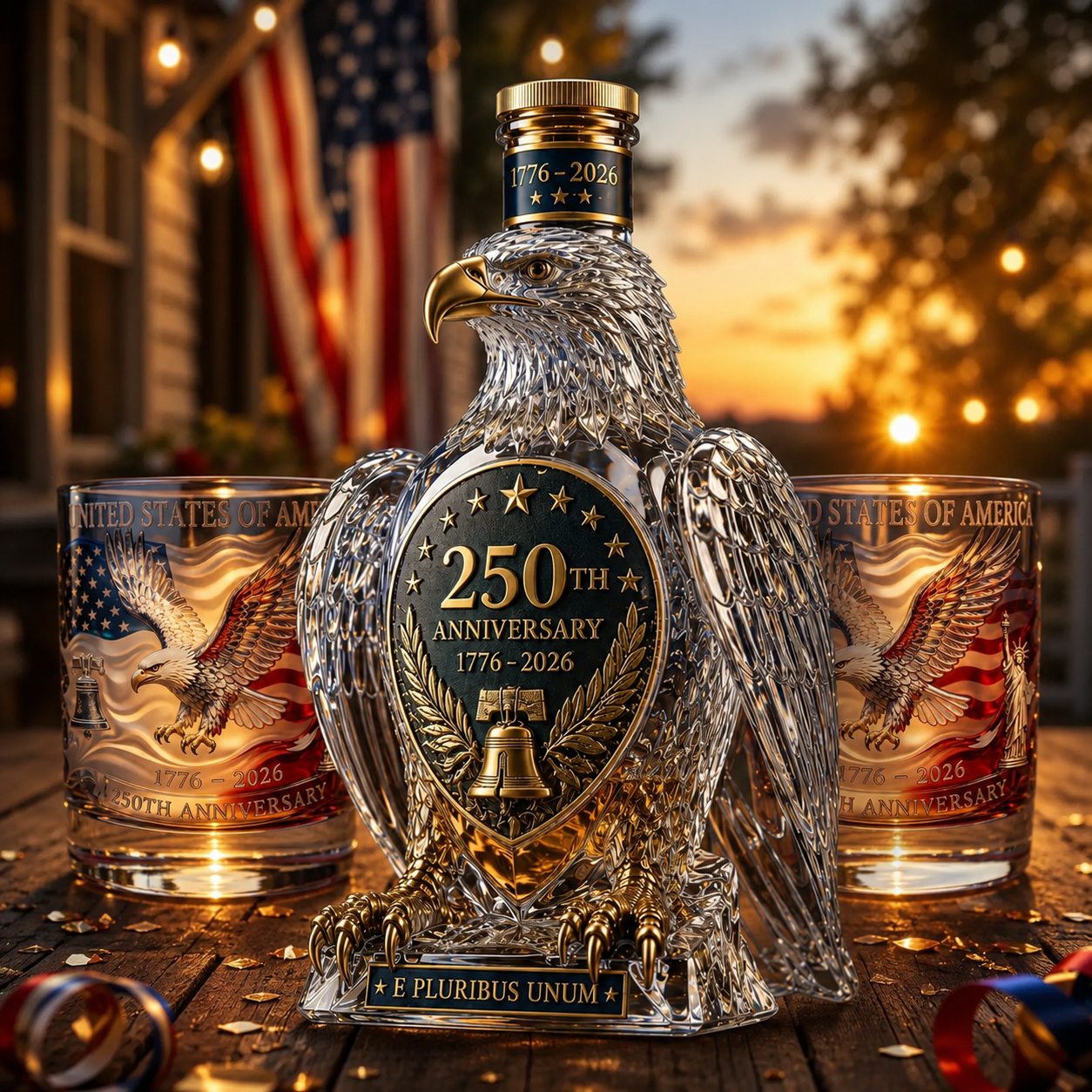 🔥HOT SALE 🦅Bald Eagle Whiskey Bottle -250th Anniversary Commemorative Bottle