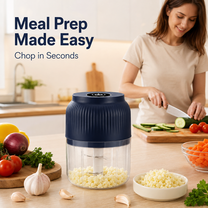 🔥HOT SALE 50% OFF✨ Mini Electric Food Chopper – One-Press Garlic & Veggie Prep 🍳🥕🧄