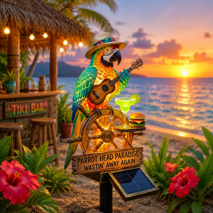 🔥Last Day 55% OFF Sola🌴Powered Parrot Garden Light- "Wastin" Away Again"