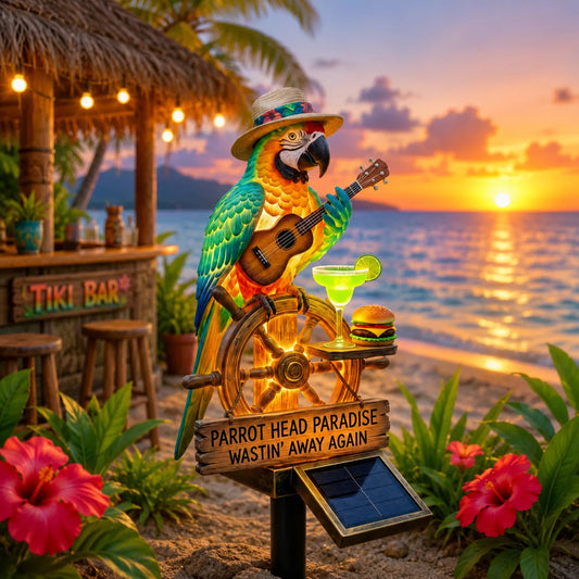 🔥Last Day 55% OFF Sola🌴Powered Parrot Garden Light- "Wastin" Away Again"