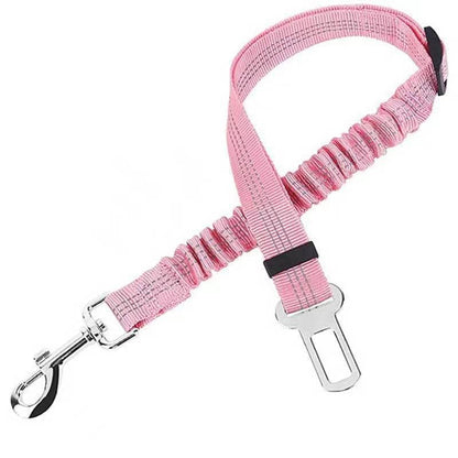 Pet Dog & Cat Seat Belts for Cars, Adjustable Safety Leash/Harness Compatible with Vehicle Headrests