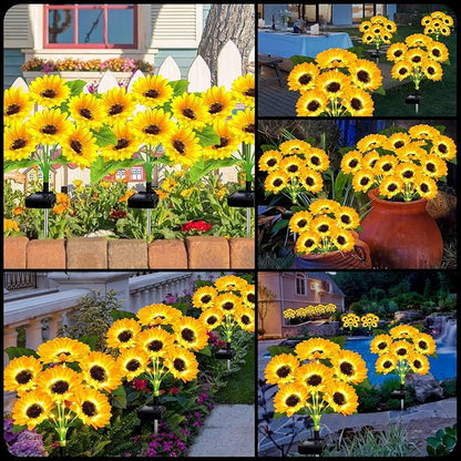 🔥🌻Last Day Sale 49% OFF🌞Solar LED Sunflower Garden Lights-29.6inch/74cm