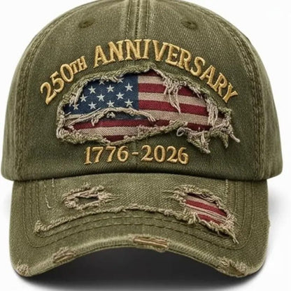 🔥Hot Sell 🇺🇸 Limited Edition ✨2026 USA 250th Anniversary Patriotic Hat – Vintage Heritage Baseball Cap (1776–2026)
