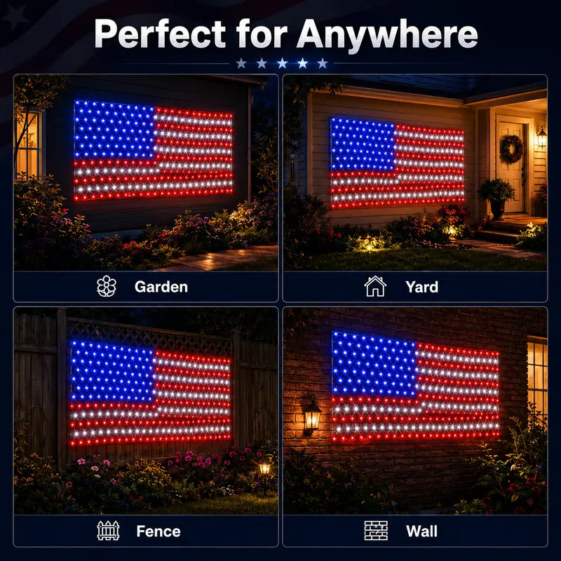 🔥HOT SALE 50% OFF✨Outdoor Solar American Flag Light