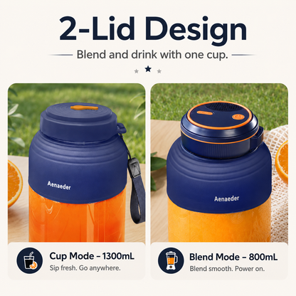 🍓 Portable Juicer Cup Blender – Fresh Smoothies & Shakes Anywhere