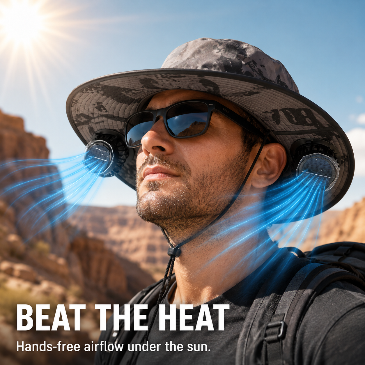 Hot Sale🌞 Solar-Powered Cooling Hat | Stay Cool Outdoors, No Batteries Needed