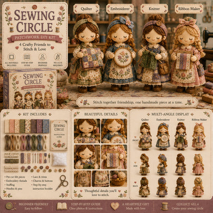 🎁Last Day:49% OFF🧵 Tiny Worlds Collection – Patchwork DIY Kit Series