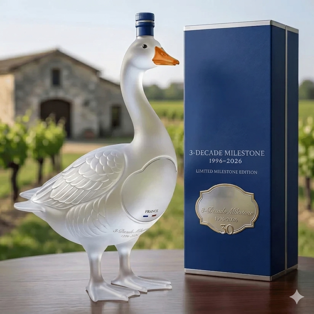🔥HOT SALE 55% OFF🪿Goose 30th Anniversary 3D Sculpted Vodka Bottle