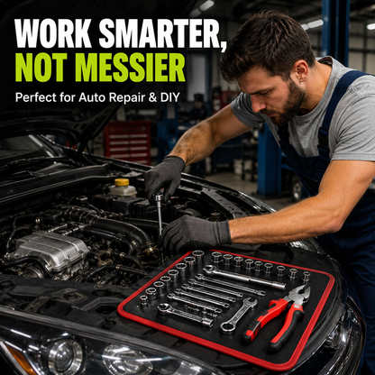 🔥HOT SALE 50% OFF🔧 Magnetic Tool Mat – Keep Screws Sockets & Tools Locked in Place