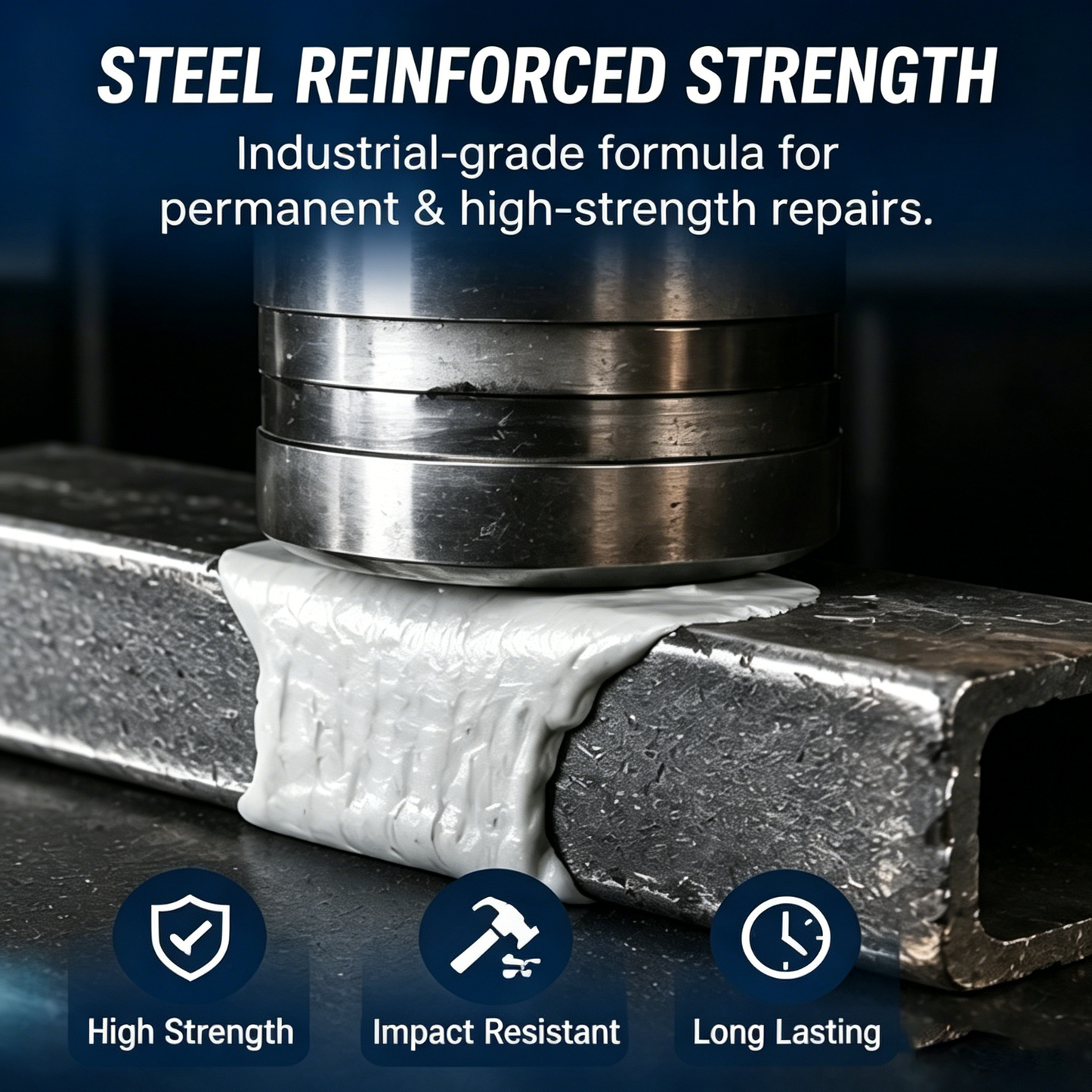 💥SAVE 50% NOW🏠Steel Reinforced Epoxy Repair Putty — Universal Glue for Metal, Wood, Plastic