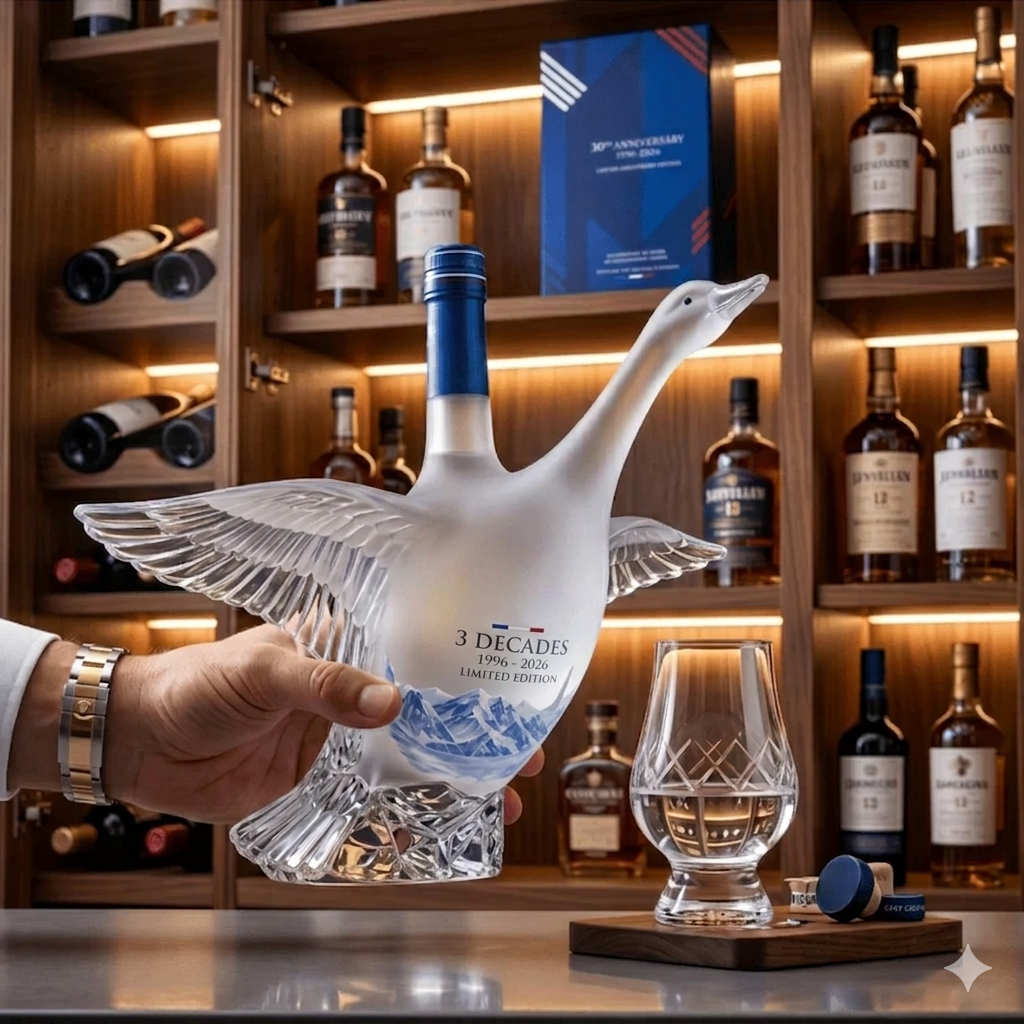 🔥Last Day 55% OFF🪿GY Goose 30th Anniversary 3D Sculpted V0dka Bottle