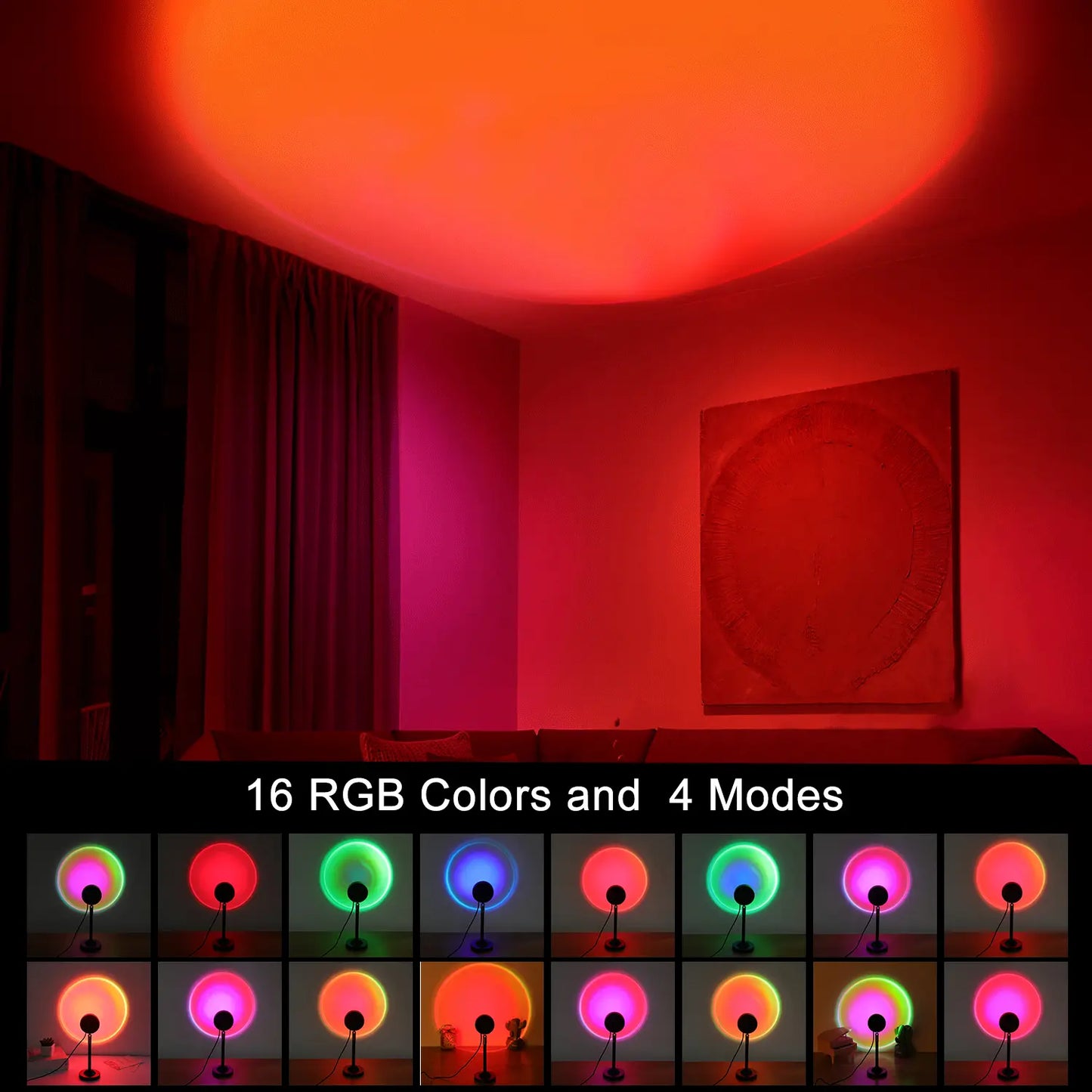 Fall Sunset Lamp Projector Light