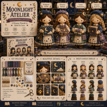 🎁Last Day:49% OFF🧵 Tiny Worlds Collection – Patchwork DIY Kit Series