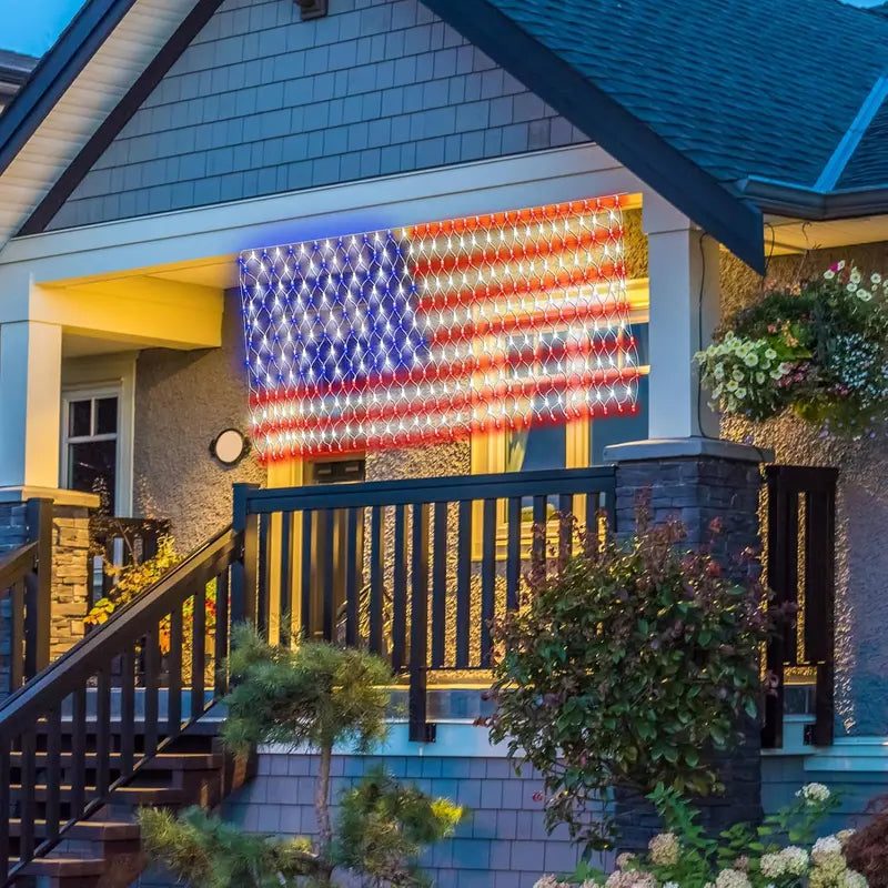 🔥HOT SALE 50% OFF✨Outdoor Solar American Flag Light