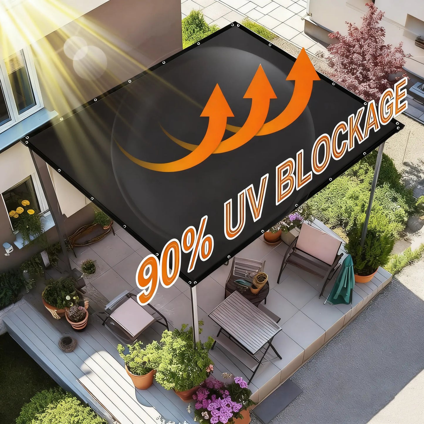 🔥Summer Hot Sale Promotion 50% OFF🌞-Outdoor courtyard shade net