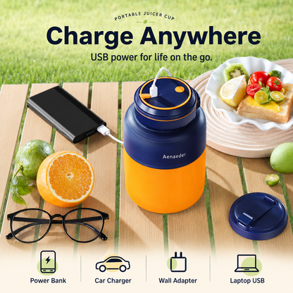 🍓 Portable Juicer Cup Blender – Fresh Smoothies & Shakes Anywhere