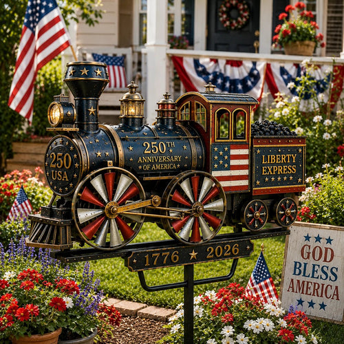🔥HOT SALE 55% OFF🚂USA 250 “Liberty Express” Train Garden Wind Spinner -✈️ (Free Delivery Fee)