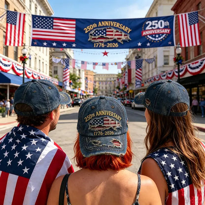 🔥Hot Sell 🇺🇸 Limited Edition ✨2026 USA 250th Anniversary Patriotic Hat – Vintage Heritage Baseball Cap (1776–2026)