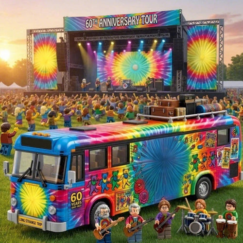 🔥HOT SALE 50% OFF🚌Grateful Dead 60th Anniversary Collector Building Set