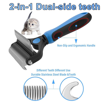 🔥Hot Sale 55% OFF🔥 Pain-Free Dematting Undercoat Rake for Pets