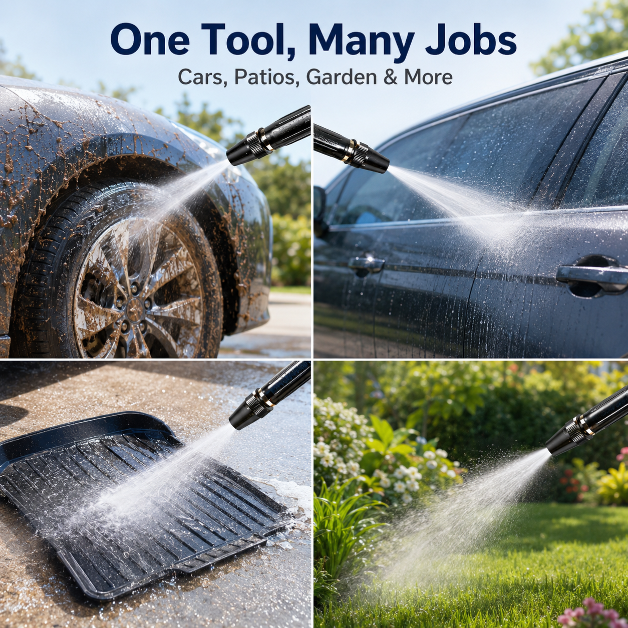 🔥🌊 HOT SALE 55% OFF – Powerful High-Pressure Water Gun for Car Cleaning