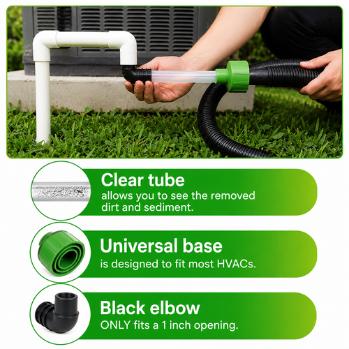 🔥HOT SALE 50% OFF🧊AC Drain Line Cleaner Adapter Evacuates & Unclog AC Drain Line