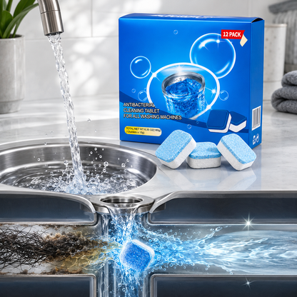 🔥HOT SALE 55% OFF💥🫧Drain Cleaning Tablets 12 Pack For Sinks, Showers & Washing Machines