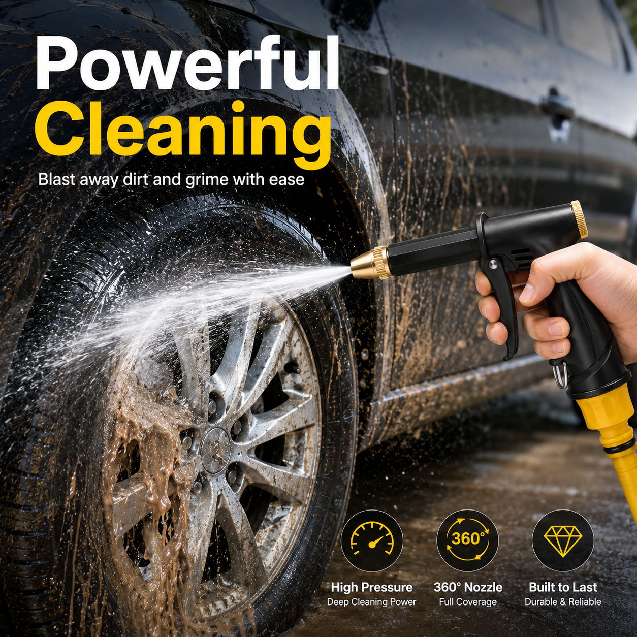 🔥HOT SALE 55% OFF💦 Premium High-Pressure Water Gun for Cars & Gardens