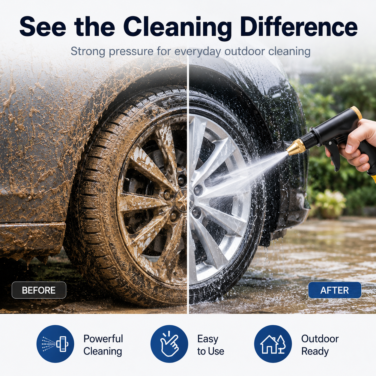 🔥HOT SALE 55% OFF💦 Premium High-Pressure Water Gun for Cars & Gardens