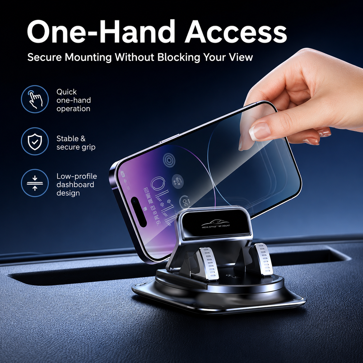 🔥HOT SALE 49% OFF🚗 360° Rotating Car Phone Holder