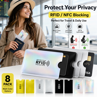 🔒ONLY TODAY 50% OFF💳 RFID Blocking Sleeves – Stop Digital Pickpockets