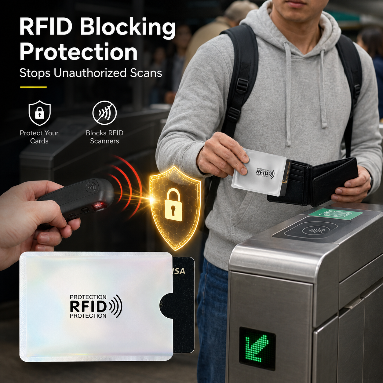 🔒ONLY TODAY 50% OFF💳 RFID Blocking Sleeves – Stop Digital Pickpockets