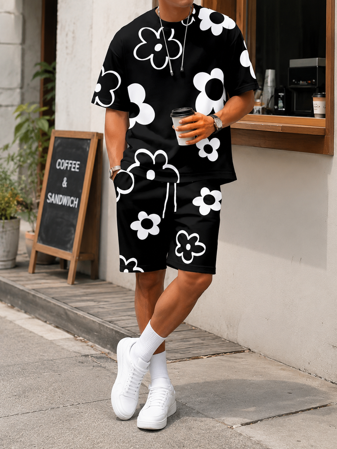 Hot Sale🌺 Men's Floral Print 2-Piece Summer Set