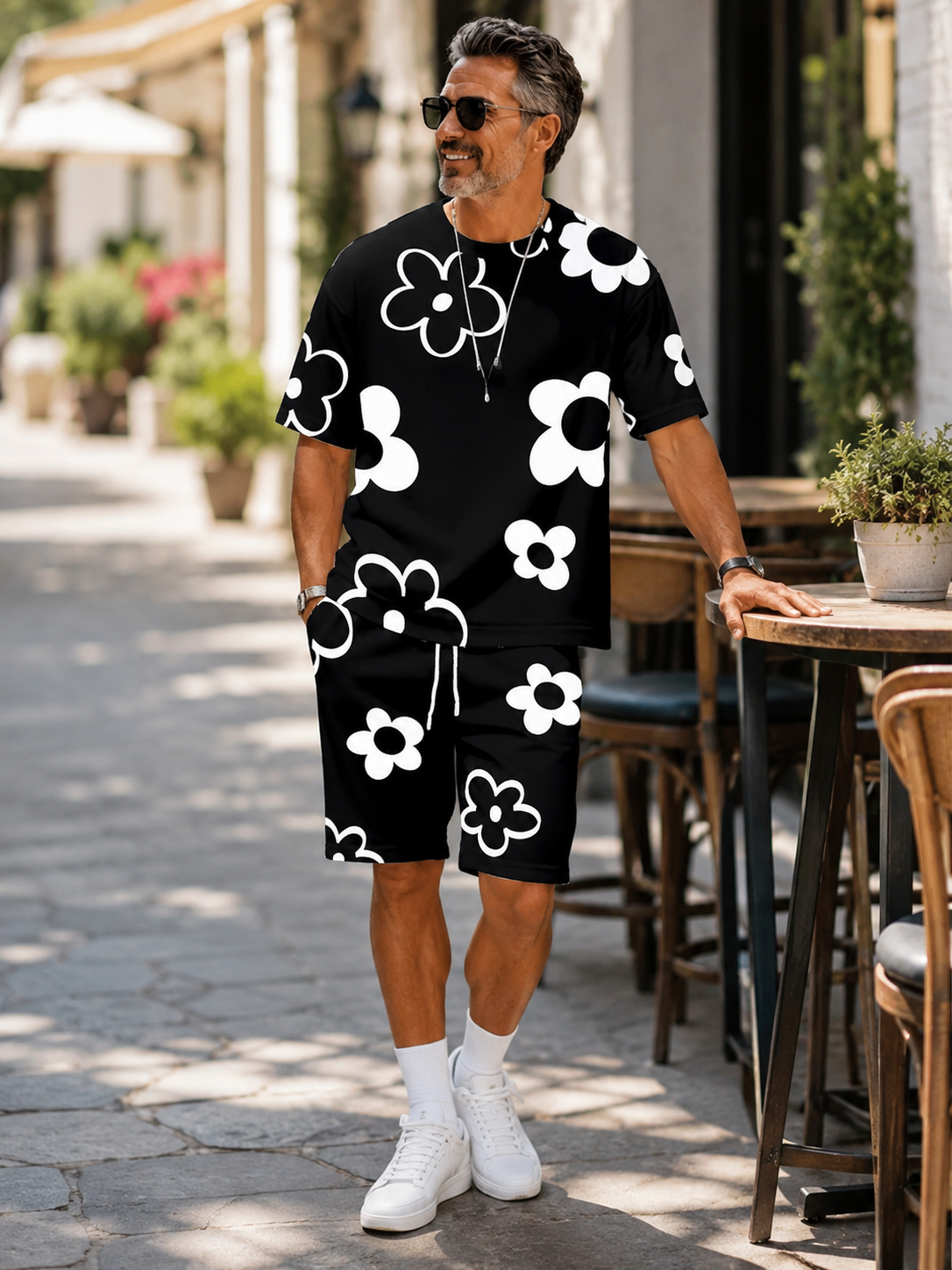 Hot Sale🌺 Men's Floral Print 2-Piece Summer Set