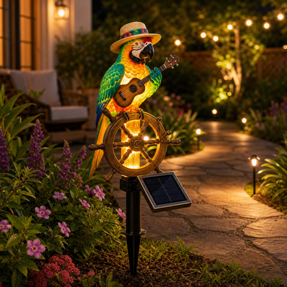🔥Last Day 55% OFF Sola🌴Powered Parrot Garden Light- "Wastin" Away Again"