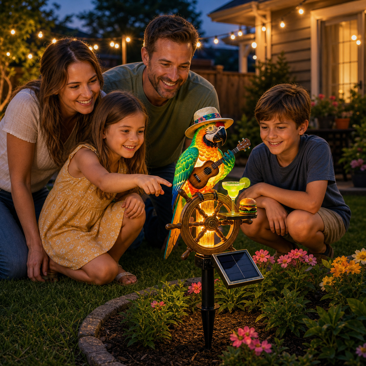 🔥Last Day 55% OFF Sola🌴Powered Parrot Garden Light- "Wastin" Away Again"