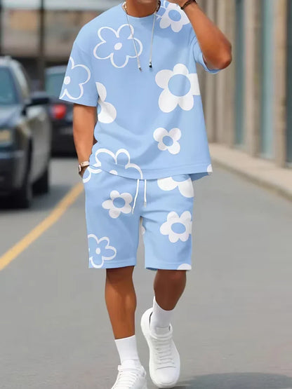 Hot Sale🌺 Men's Floral Print 2-Piece Summer Set