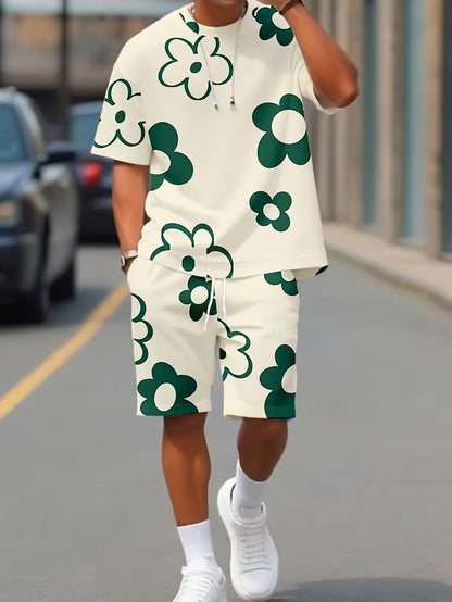 Hot Sale🌺 Men's Floral Print 2-Piece Summer Set