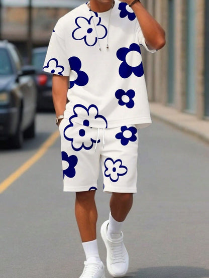 Hot Sale🌺 Men's Floral Print 2-Piece Summer Set