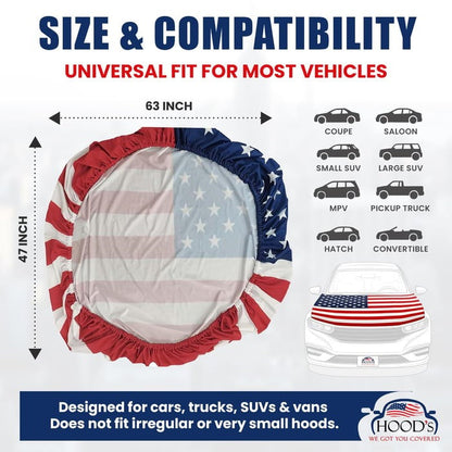 🔥55% OFF Flash Sale 65K+🎉American Car Hood Flag🦅