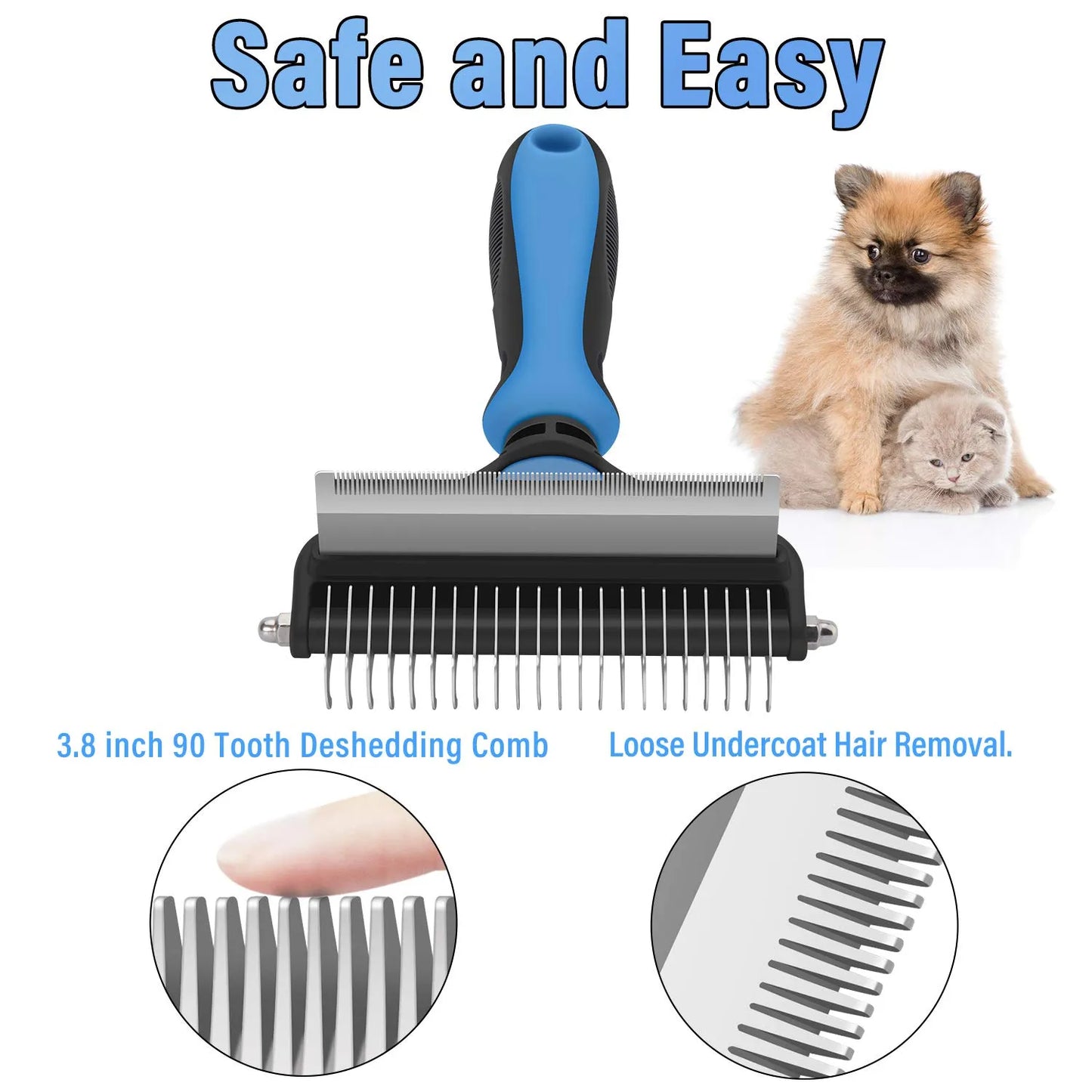 🔥Hot Sale 55% OFF🔥 Pain-Free Dematting Undercoat Rake for Pets