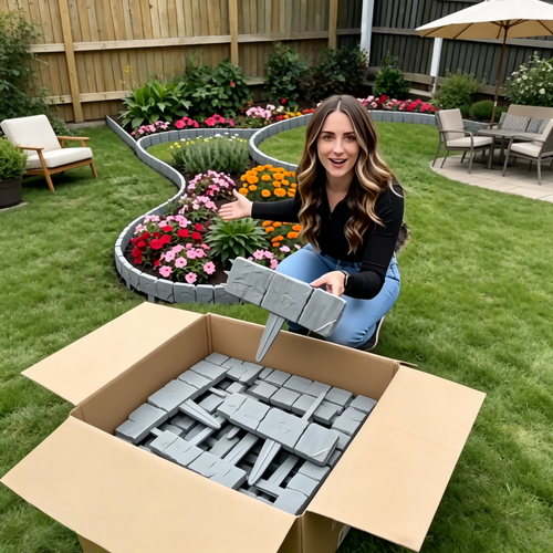Faux Stone Garden Edging Border – Natural Rock Look Landscape Edge