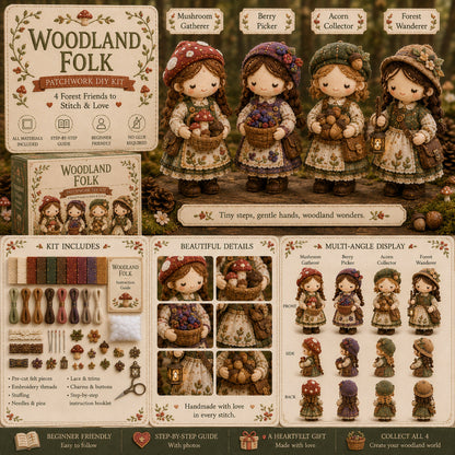 🎁Last Day:49% OFF🧵 Tiny Worlds Collection – Patchwork DIY Kit Series